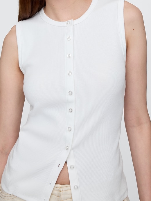 Image number 5 showing, Modern Rib Cardigan Vest