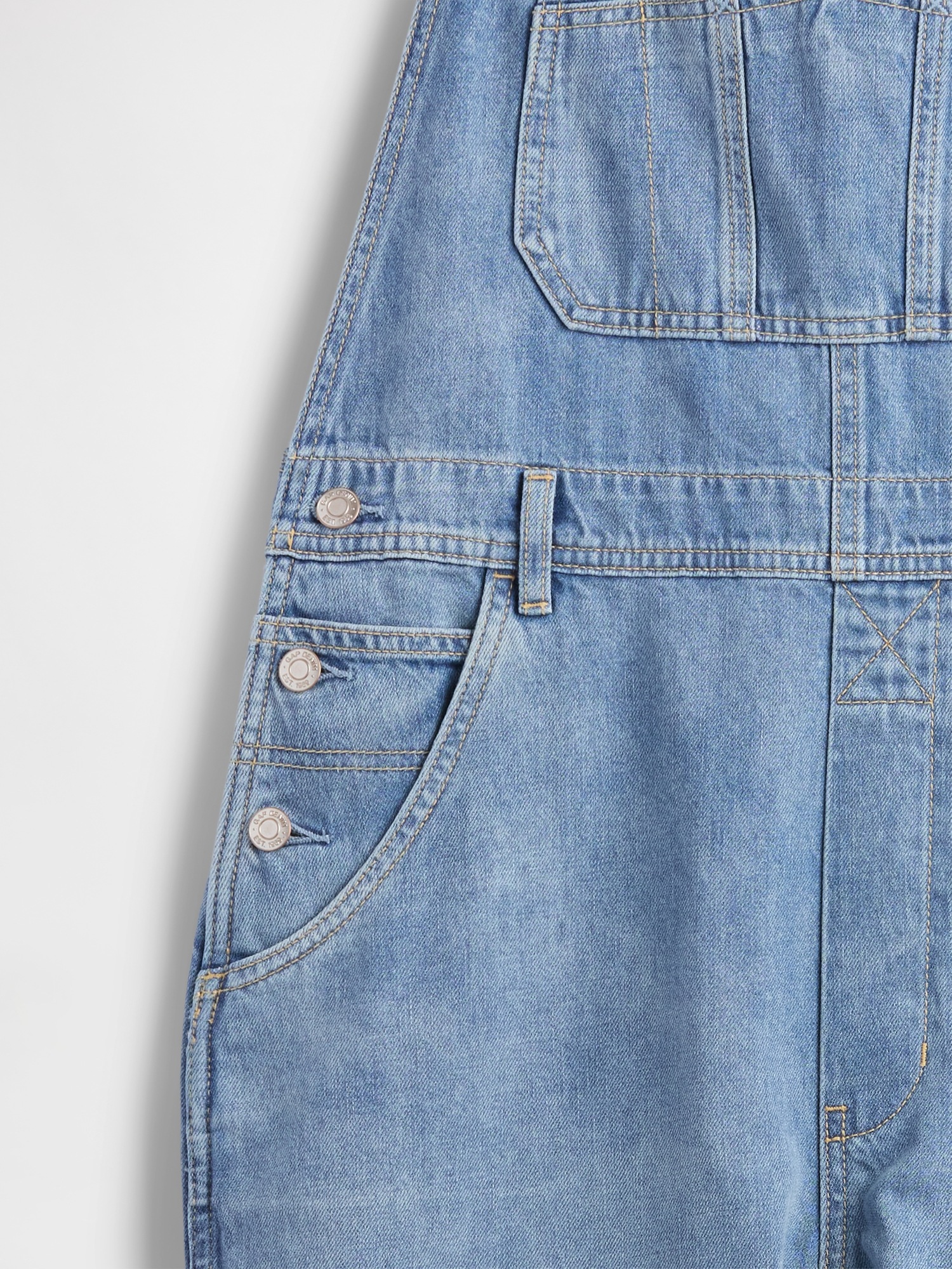 Женские комбинезоны Gap Denim Stripe Loose Overalls — фото 6