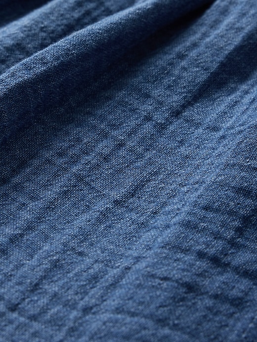 Image number 8 showing, Crinkle Gauze Denim Easy Shorts