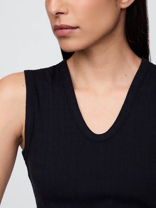Image number 5 showing, Sheer Modern Rib Tank Top