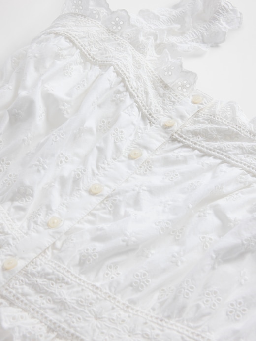 Image number 8 showing, Gap × DÔEN Eyelet Midi Dress