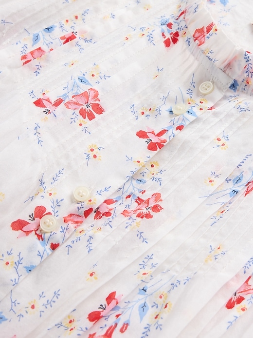 Image number 8 showing, Gap × DÔEN Pintuck Floral Midi Dress