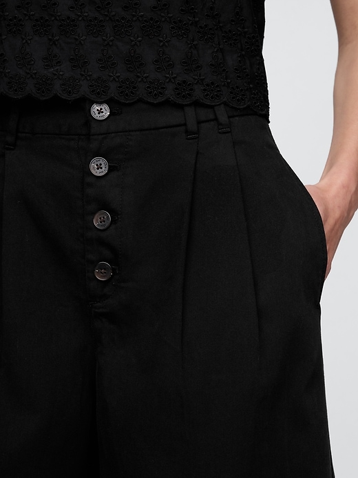 Image number 8 showing, Gap × DÔEN High Rise Pleated Trousers