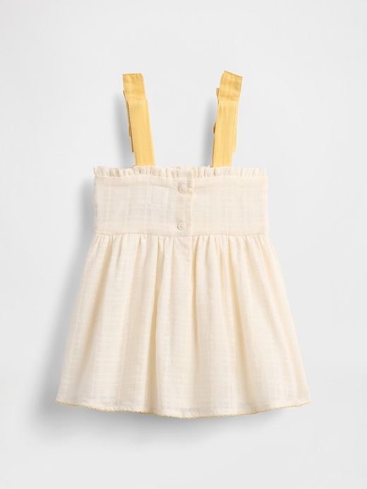 Image number 2 showing, Baby Embroidered Tie-Shoulder Dress