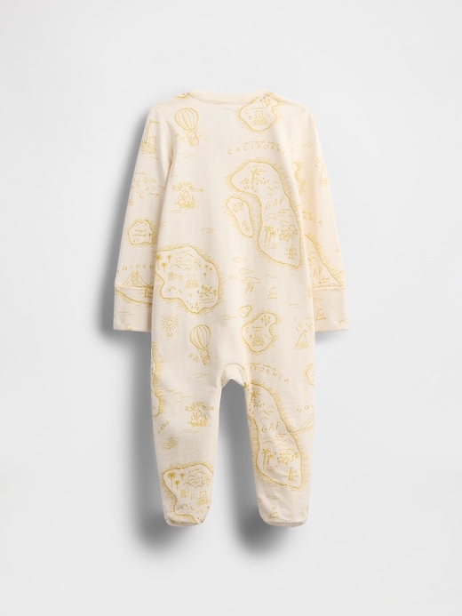 Image number 2 showing, Baby First Favorites Organic Cotton Footed One-Piece