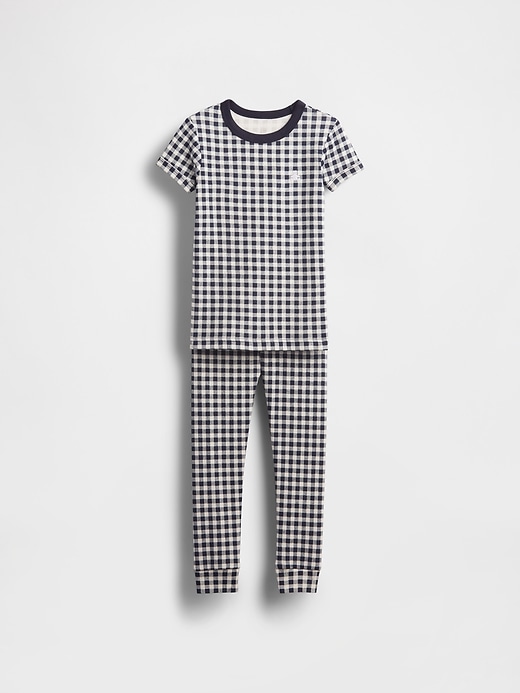Image number 1 showing, Baby & Toddler Organic Brushed Cotton Gingham PJ Set