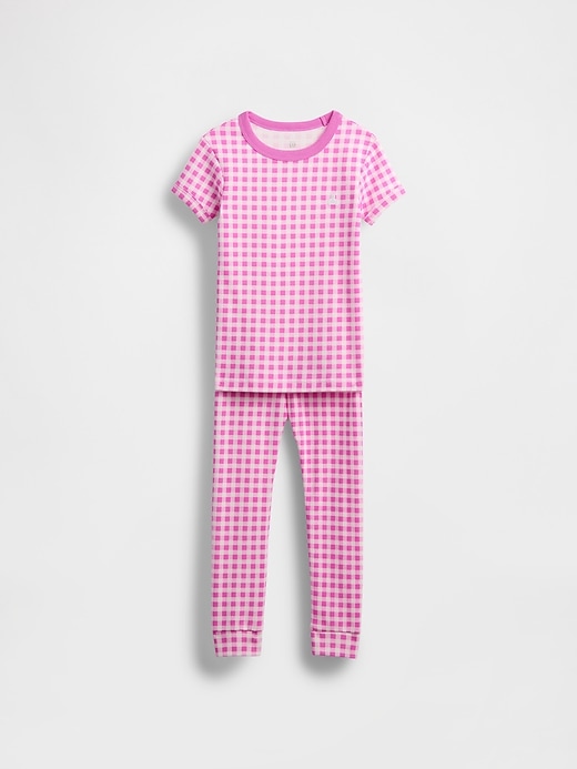 Image number 1 showing, Baby & Toddler Organic Brushed Cotton Gingham PJ Set