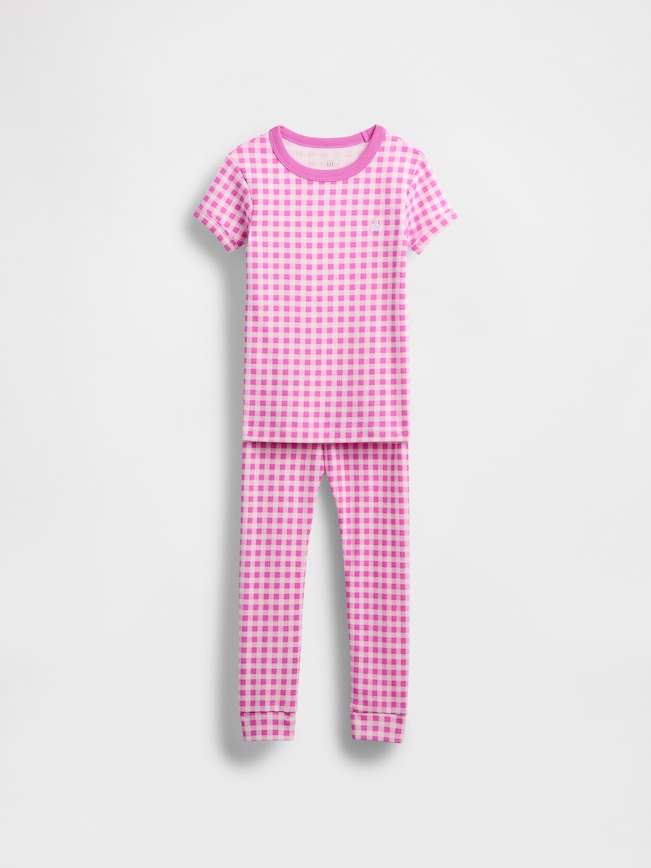 Baby & Toddler Organic Brushed Cotton Gingham PJ Set