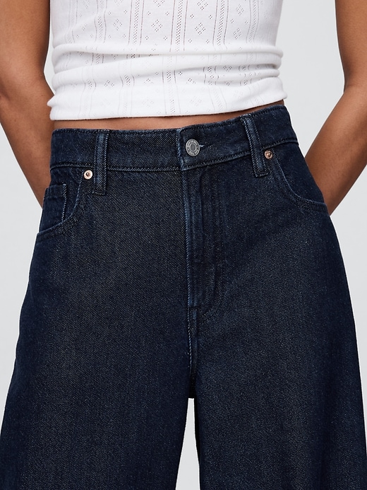 Image number 8 showing, Curvy Mid Rise UltraSoft Baggy Jeans