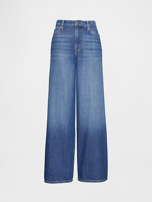 Image number 7 showing, Curvy Mid Rise UltraSoft Baggy Jeans