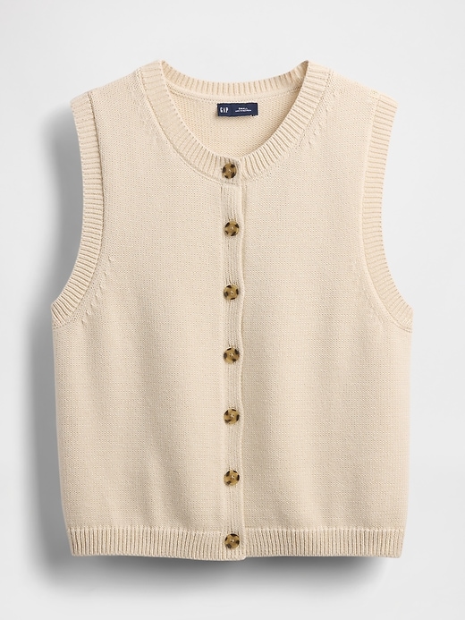 Image number 4 showing, Cropped Cardigan Sweater Vest