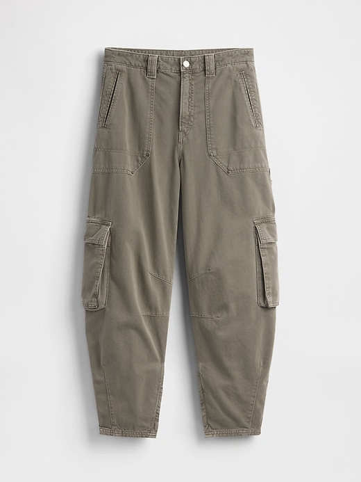 Image number 7 showing, Mid Rise Barrel Cargo Pants