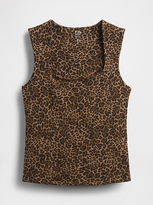 Image number 4 showing, CloseKnit Jersey Square-Neck Top