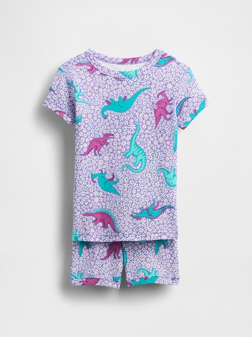 Image number 1 showing, Baby Organic Brushed Cotton Dino PJ Set