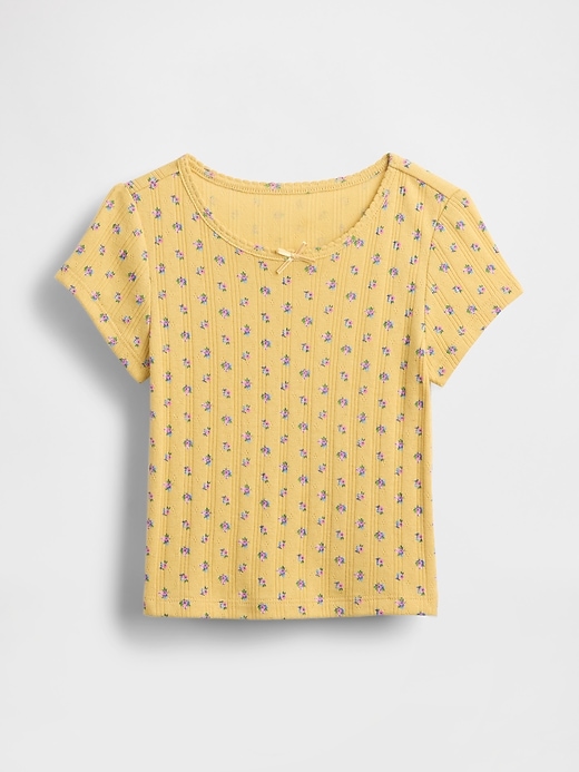 Image number 1 showing, Baby & Toddler Pointelle Rib T-Shirt