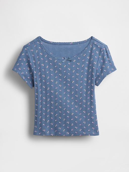 Image number 1 showing, Baby & Toddler Pointelle Rib T-Shirt