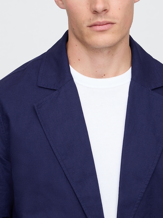 Image number 4 showing, Relaxed Linen-Cotton Blazer