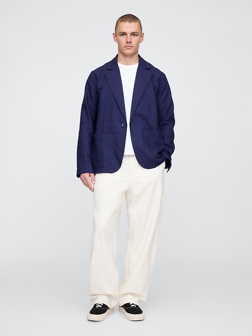 Image number 2 showing, Relaxed Linen-Cotton Blazer