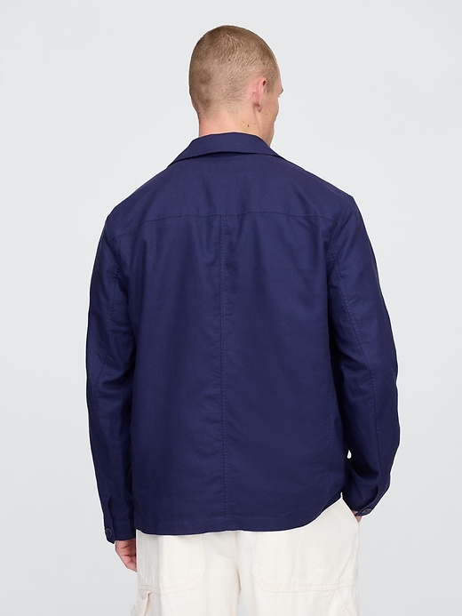 Image number 3 showing, Relaxed Linen-Cotton Blazer