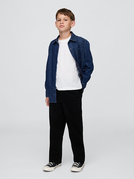 Image number 1 showing, Kids Uniform Relaxed Easy Khakis