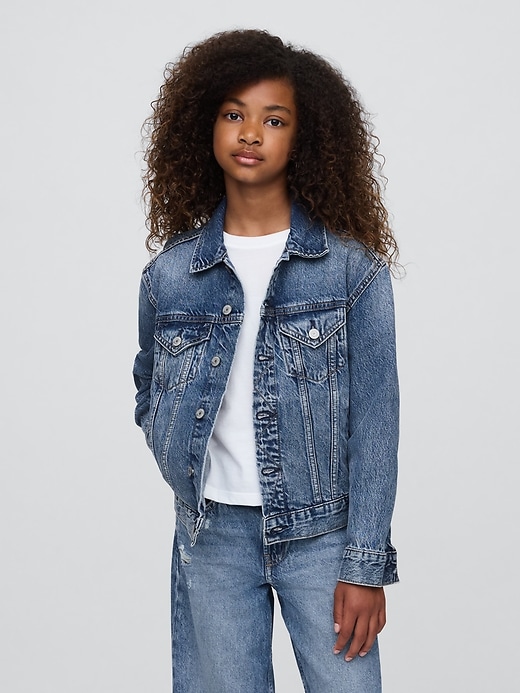 Image number 2 showing, Kids Organic Cotton Icon Denim Jacket