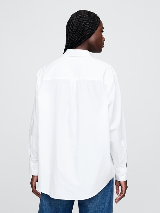 Image number 2 showing, Organic Cotton Poplin Big Shirt