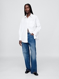 Organic Cotton Poplin Big Shirt