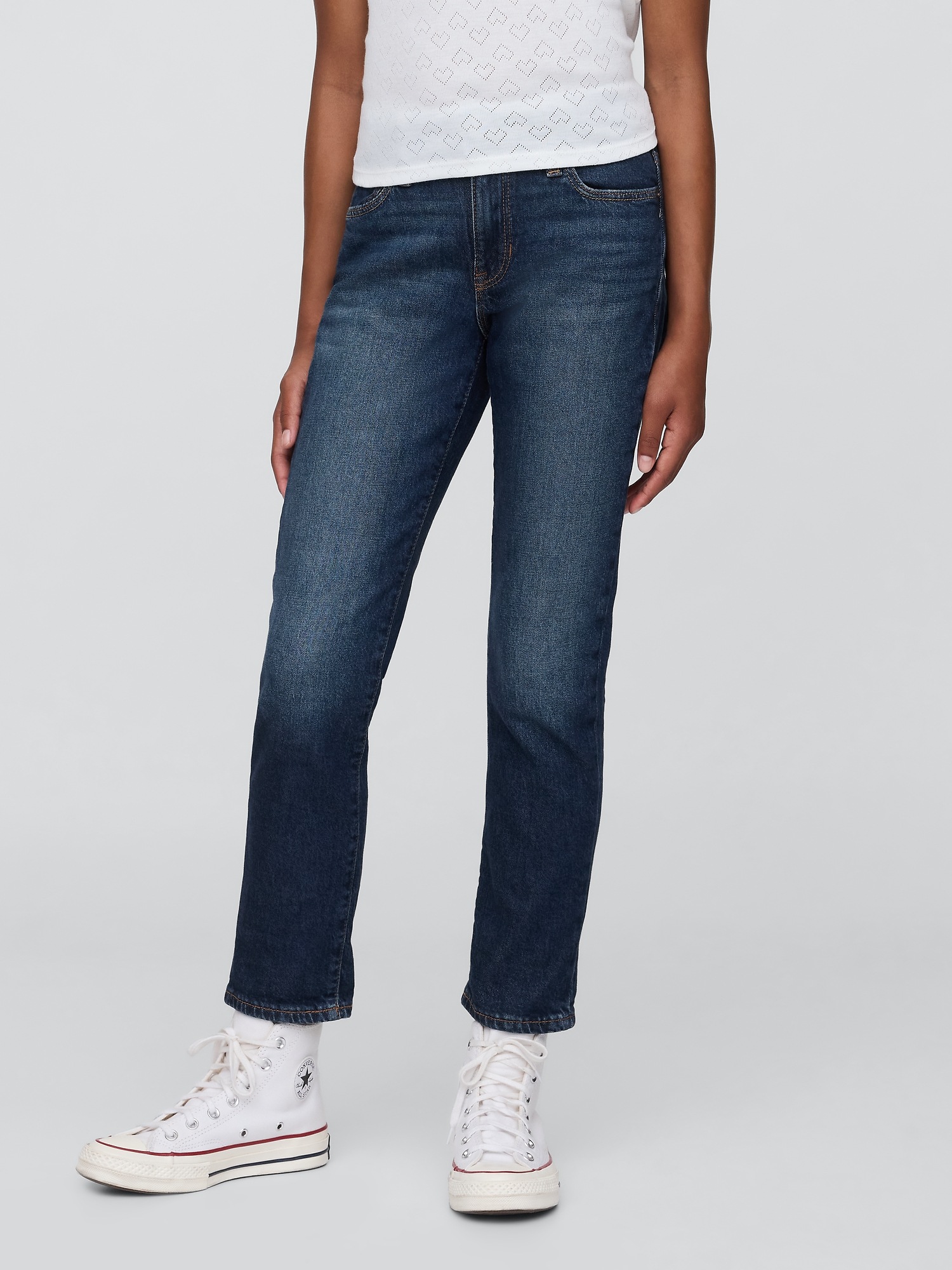 Детские джинсы Gap Kids Mid Rise Girlfriend Jeans — фото 2