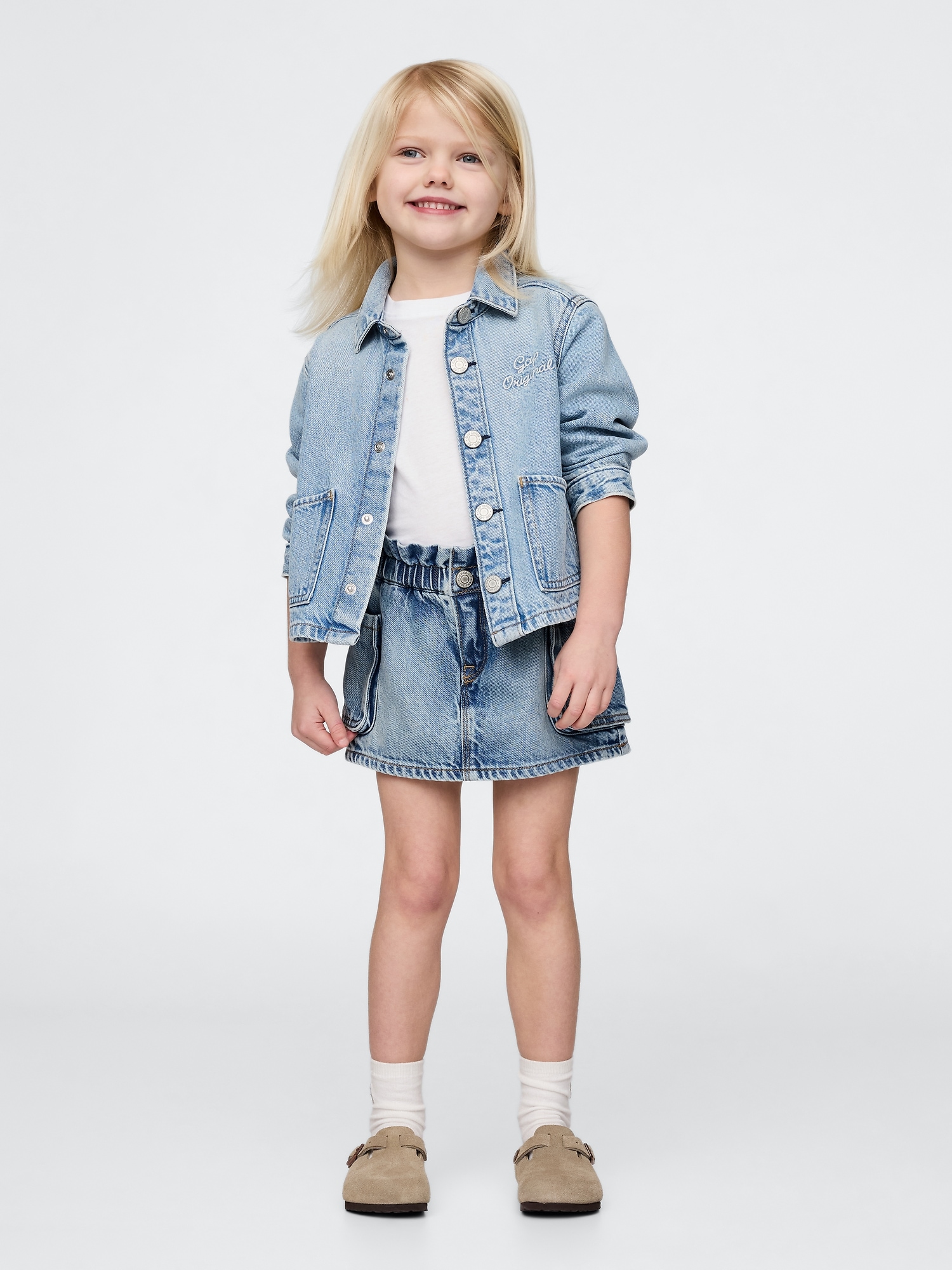 Baby & Toddler UltraSoft Denim Cargo Skort