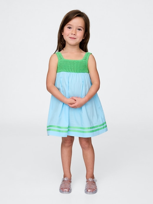 Image number 1 showing, Baby & Toddler Crochet-Yoke Dress
