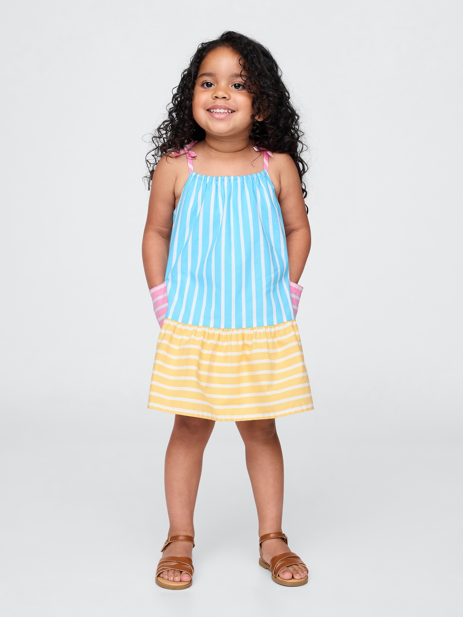 Baby & Toddler Poplin Mixed Stripe Dress