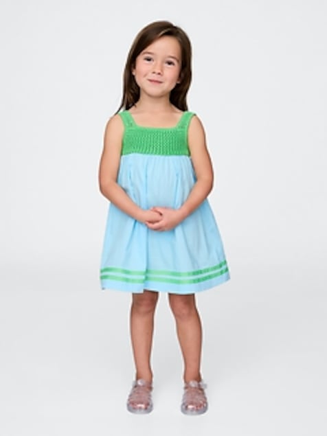 Baby & Toddler Crochet-Yoke Dress