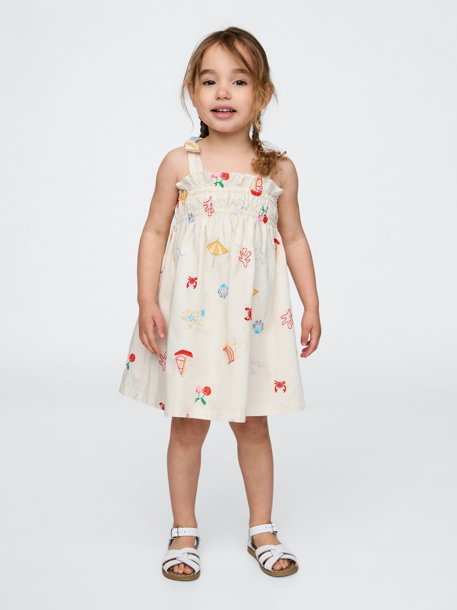 Baby & Toddler Smocked Bow-Strap Dress