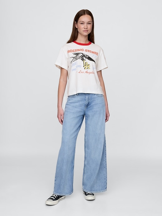 Image number 2 showing, Supima® Cotton Relaxed Rolling Stones Graphic T-Shirt