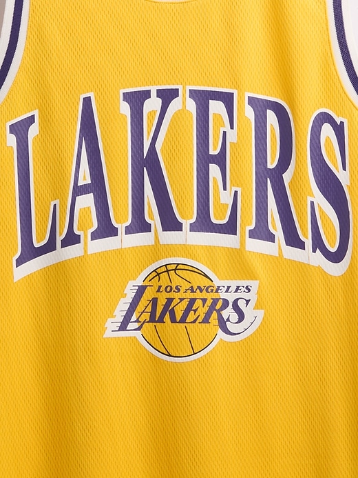 Image number 2 showing, NBA Los Angeles Lakers Recycled Jersey Mini Dress