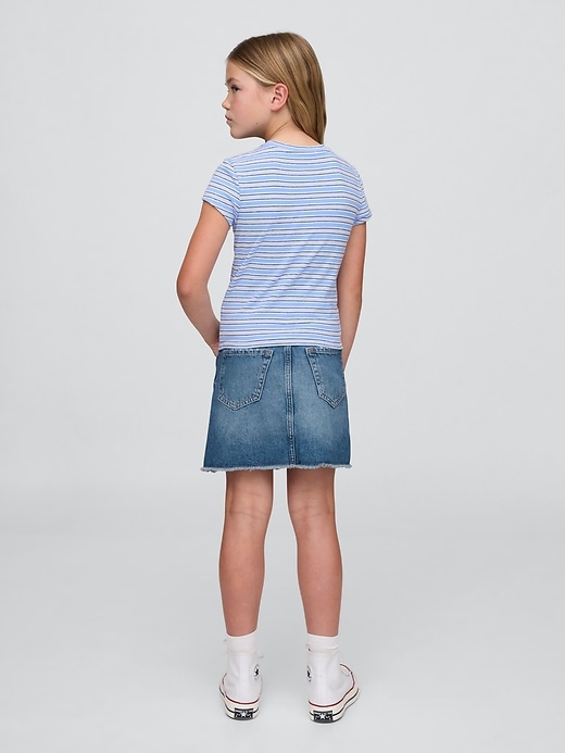 Image number 2 showing, Kids High Rise Denim Skirt