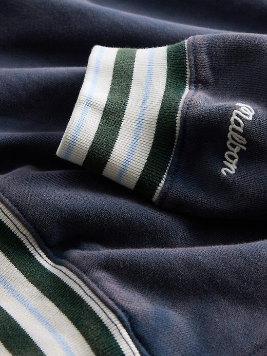 Image number 5 showing, Gap × Malbon Heavyweight Logo Quarter-Zip Pullover