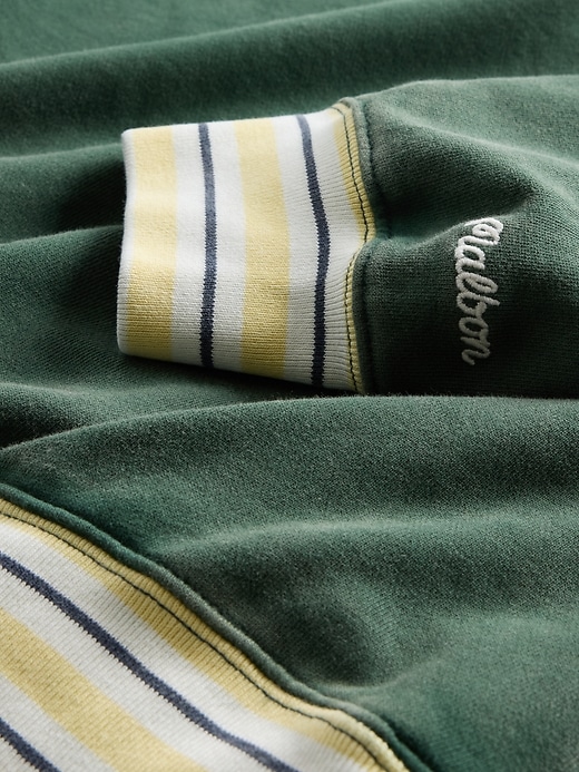 Image number 5 showing, Gap × Malbon Heavyweight Logo Quarter-Zip Pullover