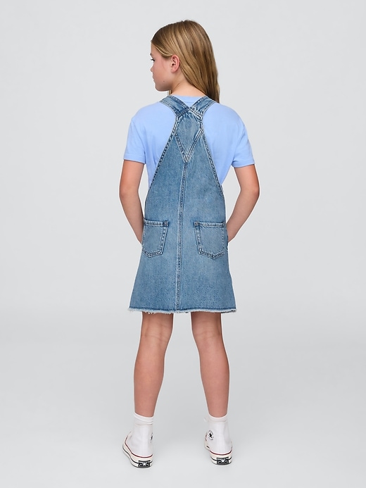 Image number 3 showing, Kids Denim Pinafore Dress