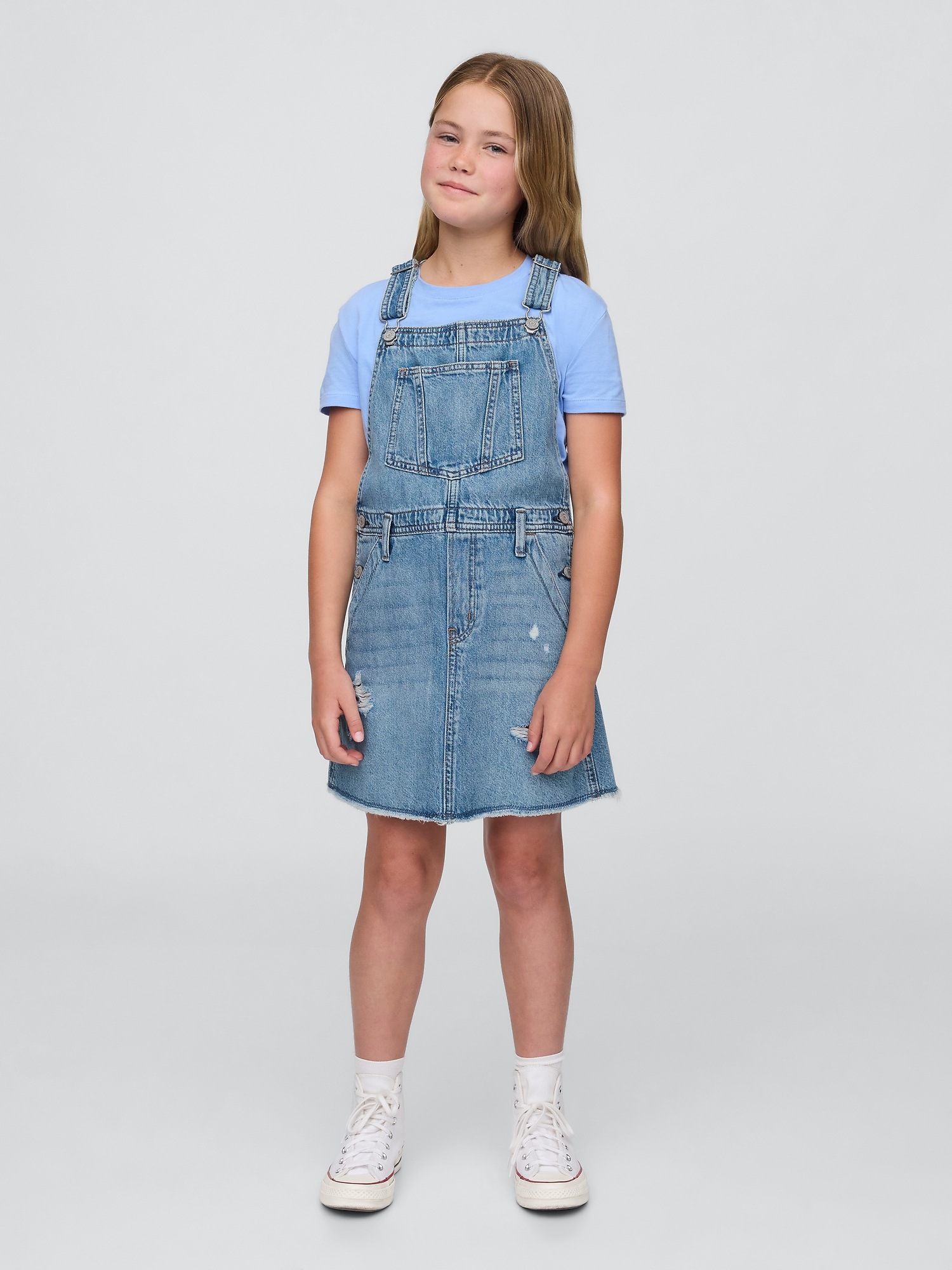 Gap Kids Denim Pinafore Dress