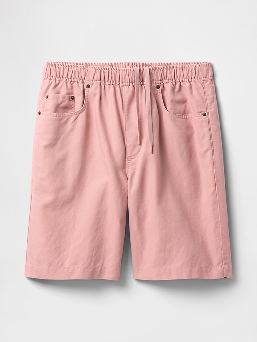 Image number 6 showing, 9" Linen-Cotton Easy Shorts