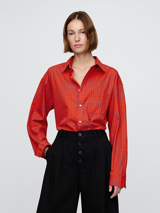 Image number 1 showing, Gap × DÔEN Organic Cotton Poplin Big Shirt