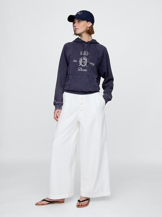 Image number 2 showing, Gap × DÔEN Heavyweight Raglan Logo Hoodie