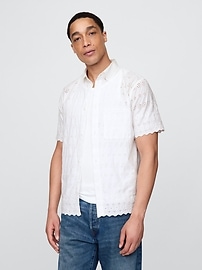 Gap × DÔEN Eyelet Shirt