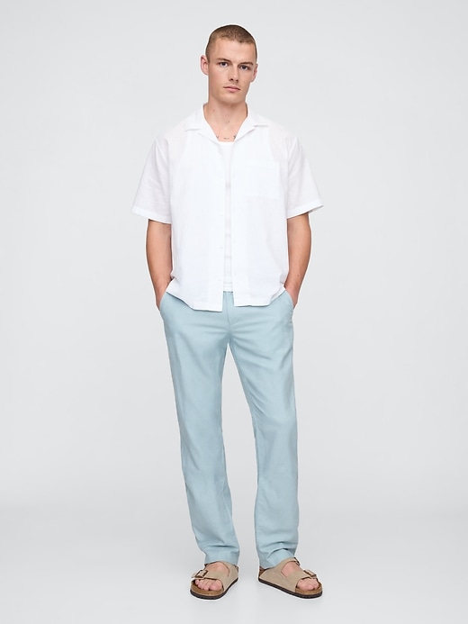 Image number 1 showing, Linen-Cotton Khakis