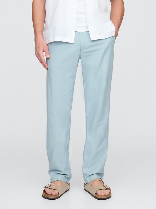 Image number 2 showing, Linen-Cotton Khakis