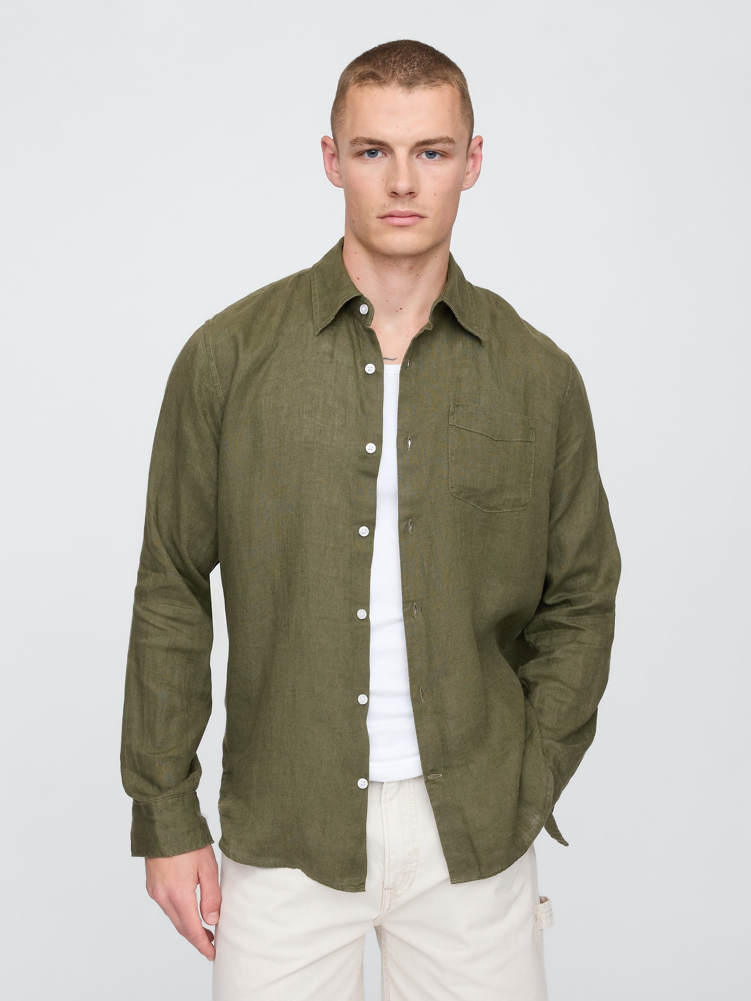 100% Linen Classic Shirt