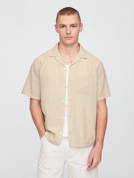 Image number 1 showing, Linen-Cotton Shirt