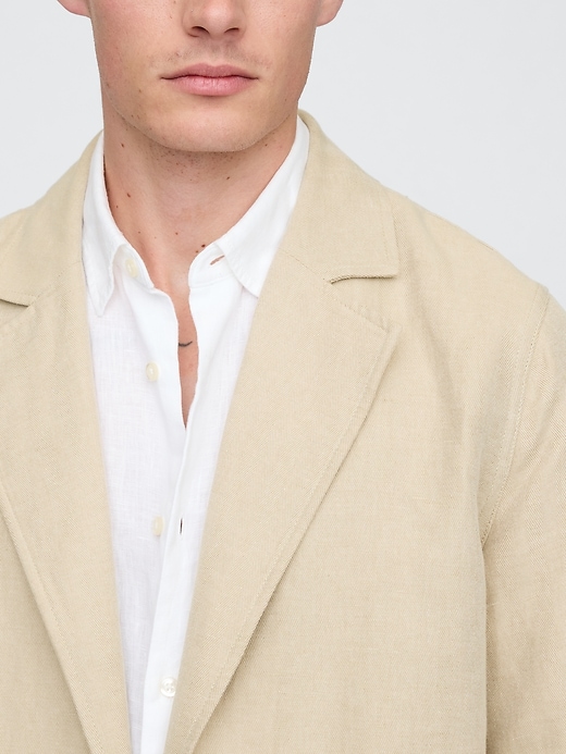 Image number 4 showing, Relaxed Linen-Cotton Blazer