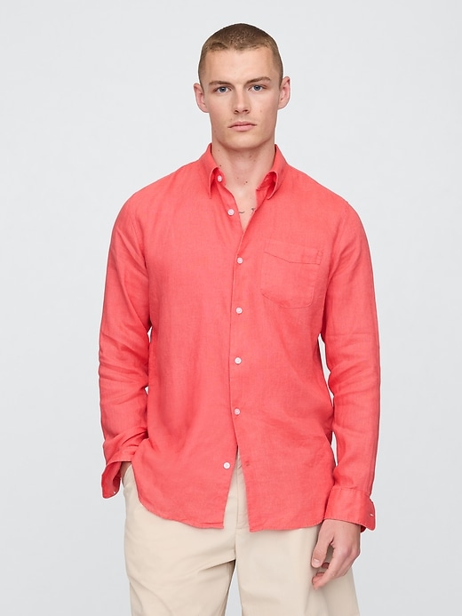 Image number 1 showing, 100% Linen Classic Shirt